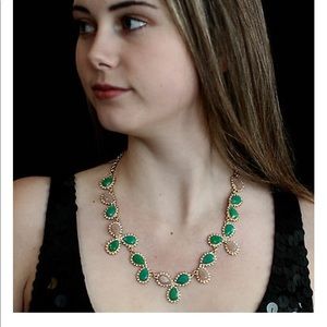 Kate spade pink and Tiffany blue gems necklace